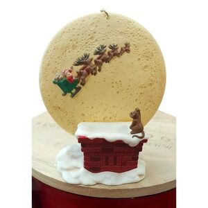 1997 Hallmark Keepsake Ornament Happy Christmas to All! Santa Moon QXC5132 boxed